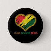 Black History Month Pan-African Pride Button (Vorderseite)
