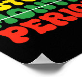 Black History Month Periode Schwarze Kultur Pri Poster (Ecke)