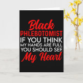 Black History Month Phlebotomist-Flagge. Afroameri Karte (Gelbe Blume)