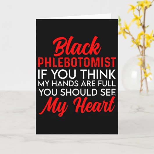 Black History Month Phlebotomist-Flagge. Afroameri Karte (Gelbe Blume)