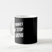 Black History Month Phrases One Monkey Don't Stop  Kaffeetasse (Vorderseite Links)