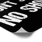 Black History Month Phrases One Monkey Don't Stop  Poster (Ecke)