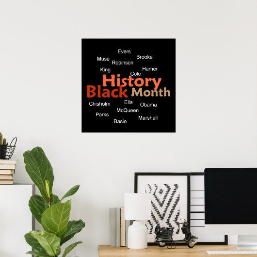 BLACK HISTORY MONTH POSTER Print (Heimbüro)