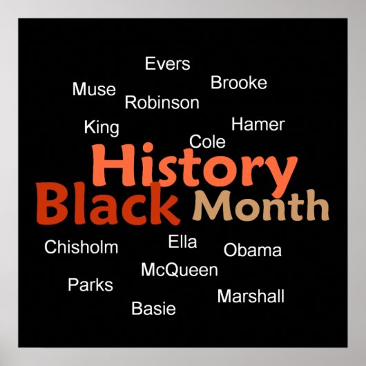 BLACK HISTORY MONTH POSTER Print (Vorne)