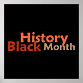 BLACK HISTORY MONTH POSTER Print (Vorne)