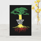 Black History Month Pride African American History Karte (Gelbe Blume)