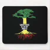 Black History Month Pride African American History Mousepad (Vorne)