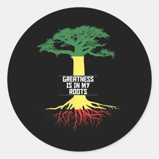 Black History Month Pride African American History Runder Aufkleber (Vorderseite)