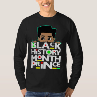 Black History Month Prince Melanin Son Boy Toddler T-Shirt