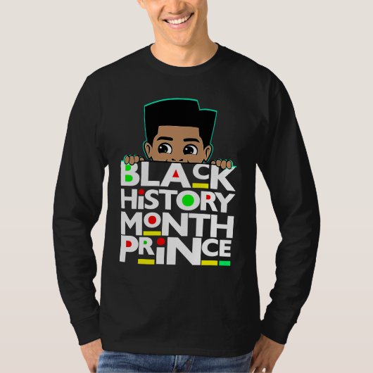 Black History Month Prince Melanin Son Boy Toddler T-Shirt (Vorderseite)