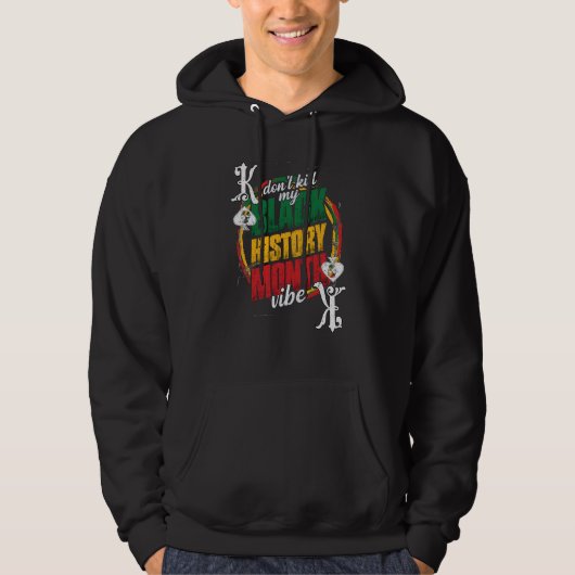 Black History Month Proud Black Poker Player Appar Hoodie (Vorderseite)
