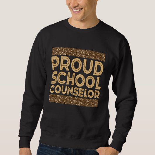 Black History Month  Proud School Counselor Sweatshirt (Vorderseite)
