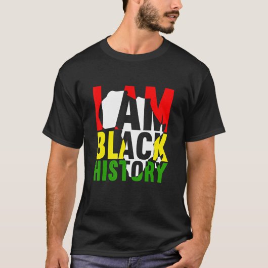 Black History Month Queen I Am Black History Melan T-Shirt (Vorderseite)
