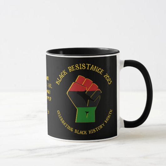BLACK HISTORY MONTH Resistance 2023 Tasse (Rechts)