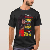 Black History Month Shirt African Woman Afro I Am (Vorderseite)