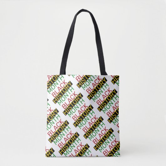 BLACK HISTORY MONTH Stilvolle BHM Print Tasche (Vorderseite)