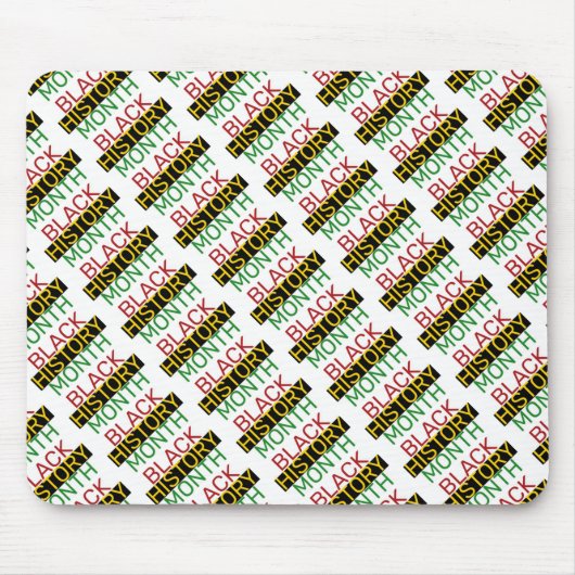 BLACK HISTORY MONTH Stilvolles BHM Mousepad (Vorne)