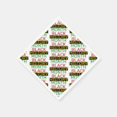 BLACK HISTORY MONTH Stilvolles BHM Papier Serviette (Ecke)