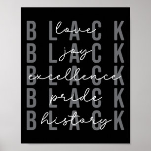 Black History Month Stolz Afroamerikanische Feier Poster