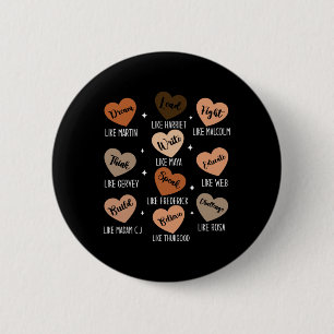 Black History Month Träume wie Martin Afrikanische Button
