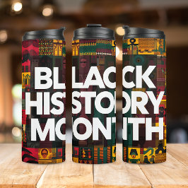 Black History Month Tumbler - Vibranic Graphic Thermosbecher