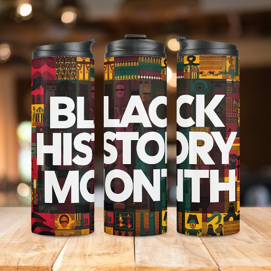Black History Month Tumbler - Vibranic Graphic Thermosbecher