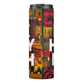 Black History Month Tumbler - Vibranic Graphic Thermosbecher (Rückseite)
