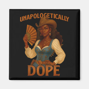 Black History Month Unverblümt Afrikanische Cowgi Magnet