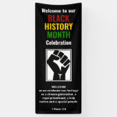 BLACK HISTORY MONTH Willkommenskonferenz Vertikal Banner (Vertikal)