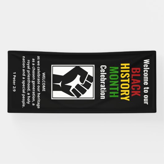 BLACK HISTORY MONTH Willkommenskonferenz Vertikal Banner (Horizontal)