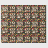 Black History Month Wrapping Paper Vibranoral Geschenkpapier (Flach)