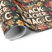 Black History Month Wrapping Paper Vibranoral Geschenkpapier (Rolleneckpunkt)