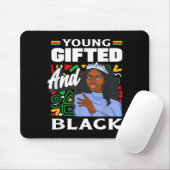Black History Month Young Gifted And Black  Mousepad (Mit Mouse)
