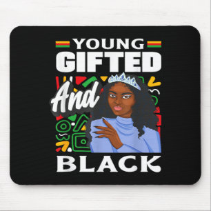 Black History Month Young Gifted And Black  Mousepad