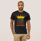 Black History Month Young King Rustic BLM T-Shirt (Vorne ganz)
