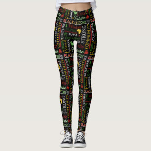 Black History Multi Design Frauen Leggings