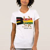 Black History Never Stops BHM Graphic Tee (Vorderseite)