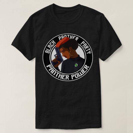 Black History Panther Party-Geschenk T-Shirt (Design vorne)
