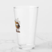 Black History Peace Liebe Melanin Glass Cup Glas (Links)