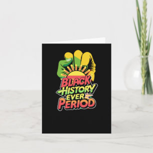 Black History Period Black Culture Sticker Karte