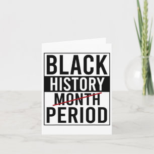 Black History Period Black History Month African A Karte