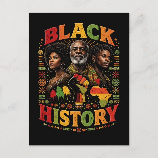 Black History Postkarte (Vorderseite)