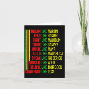 Black History Pride Martin Black Afro African Karte