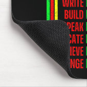Black History Pride Martin Black Afro African Mousepad (Ecke)