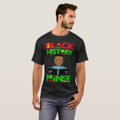 Black History Prince Melanin Boy Son Bruh Brown Sk T-Shirt (Vorne ganz)