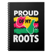 Black History Proud of My Roots Notebook Notizblock (Vorderseite)