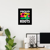 Black History Proud of My Roots Poster (Heimbüro)