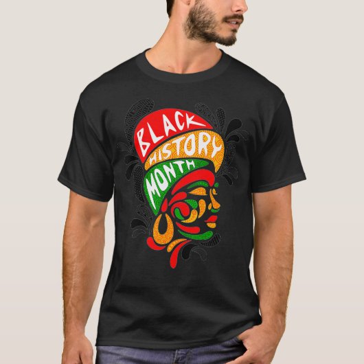 BLACK HISTORY QUEEN Melanin Afrikanisches amerikan T-Shirt (Vorderseite)