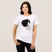Black History Shirt for Women Afro (Vorderseite voll)