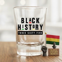 Black History Three Sixty-Five Retro 90s Colorful Schnapsglas